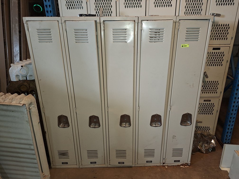 5 Metal Locker Sections 60"x12"x60" Each
