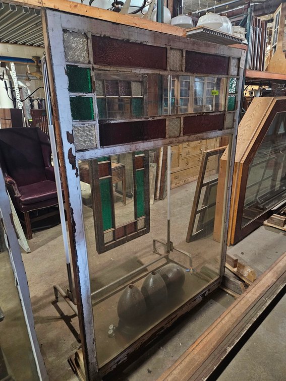 Window with Colored Glass, 48"x66"