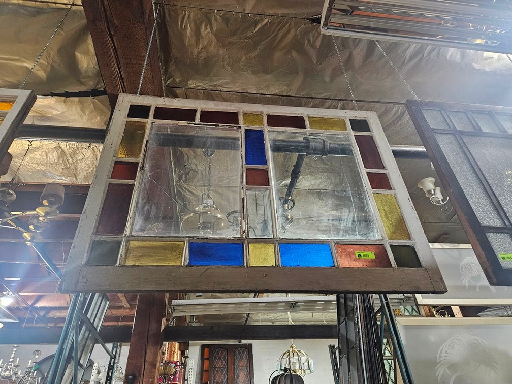 Window with Colored Glass, 48"x36"