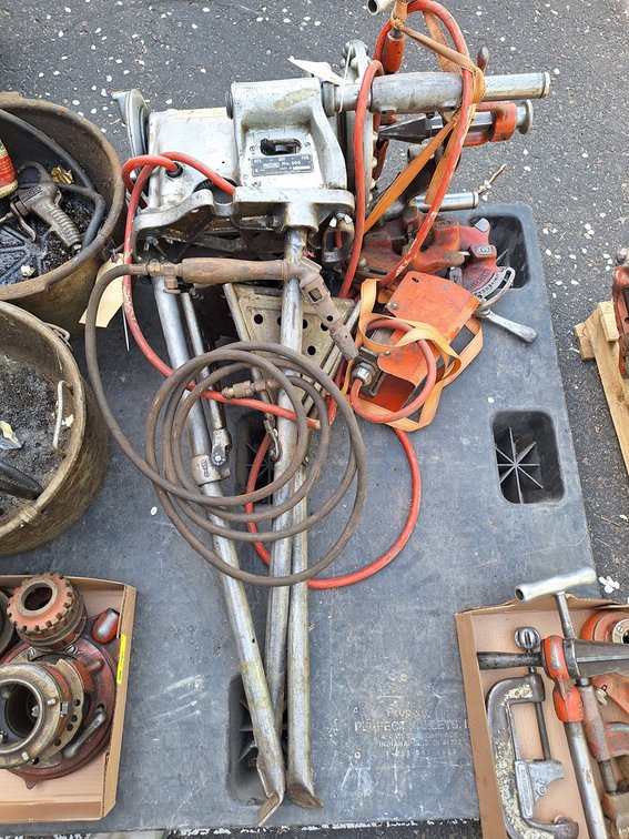 Ridgid 300 Pipe Threading Machine with Related