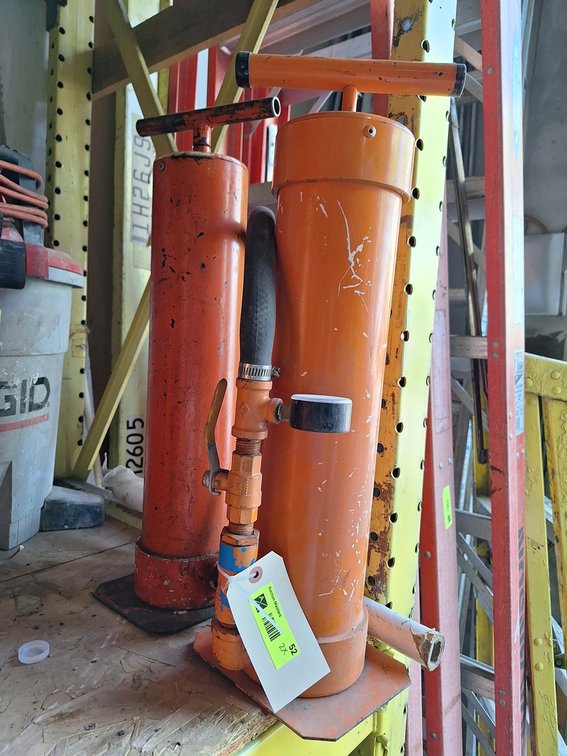 2 Manual Drain Cleaning Pumps