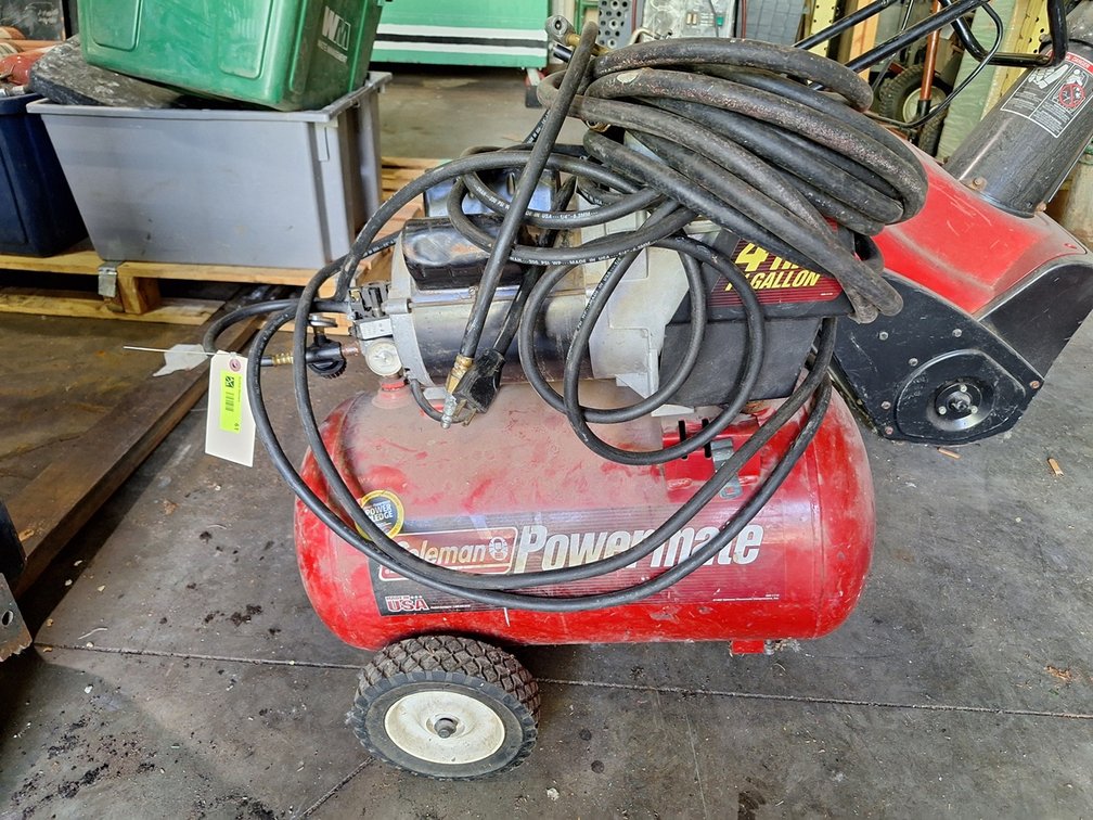 Coleman Powermate Air Compressor on Wheels, 145 PSI