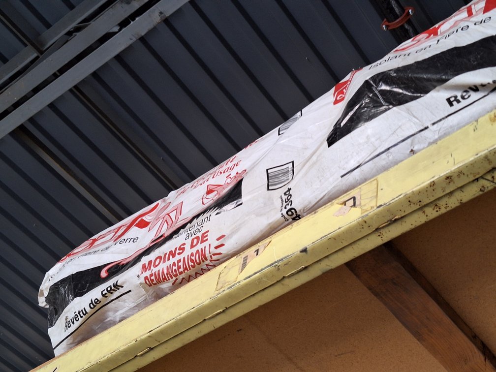 Insulation on Top Shelf