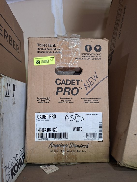 Toilet Tank and Assorted Plumbing Parts
