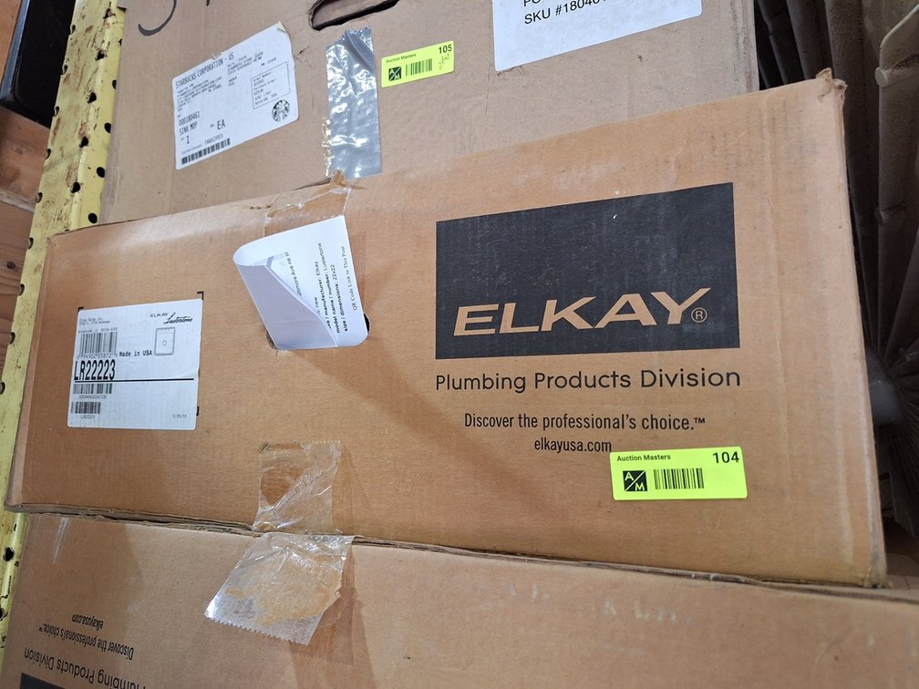 Elkay 22"x22" SS Sink in Box