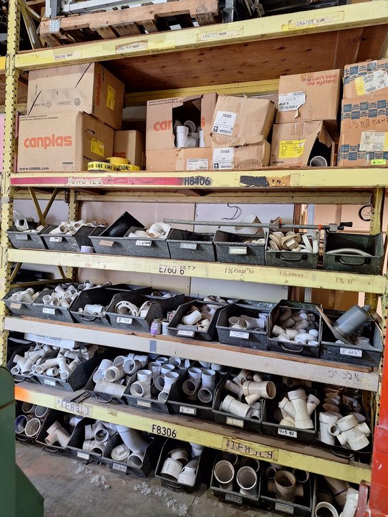 Large Quantity Assorted PVC Fittings, Window and More