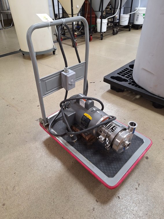 SPX Transfer Pump with Hose and Cart, 2 HP, 115/230V, 1 PH