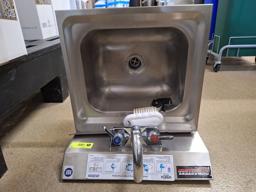 SS 16" Hand Sink with Faucet