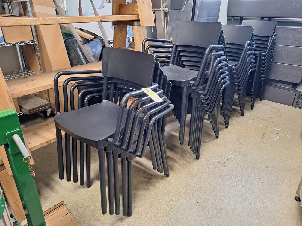 28 Poly Stack Chairs