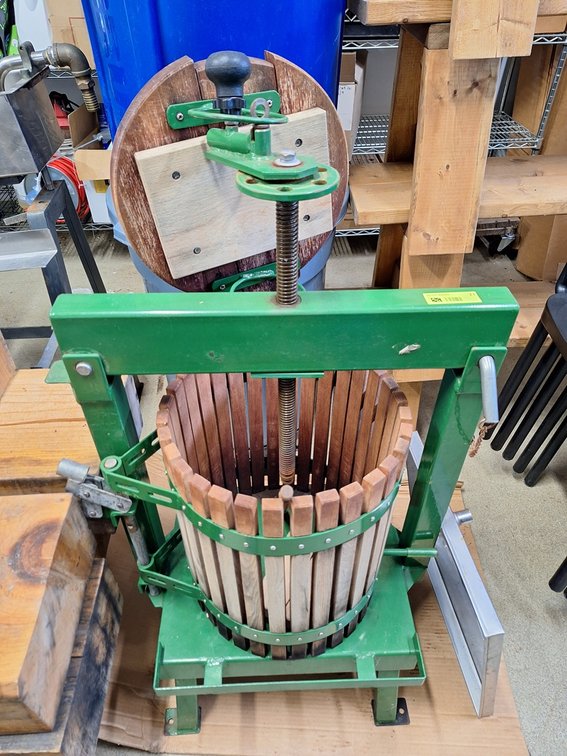 Wine/Fruit Press, 15"x17" Cylinder