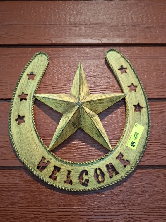 Horseshoe Decor, 15"x15"