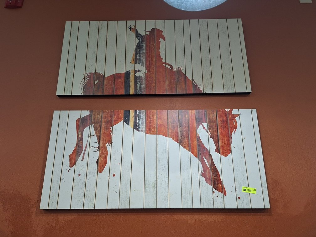 2 Rodeo Wall Art, 44"x20"