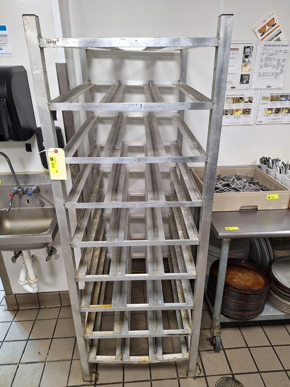 Aluminum #10 Can Rack, 25"x35"x70"