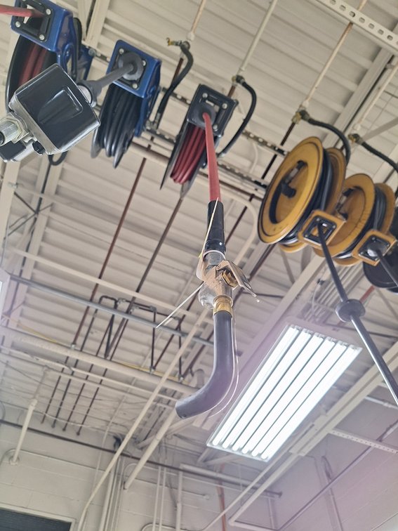 Graco Coolant Hose Reel with Hose and Nozzle