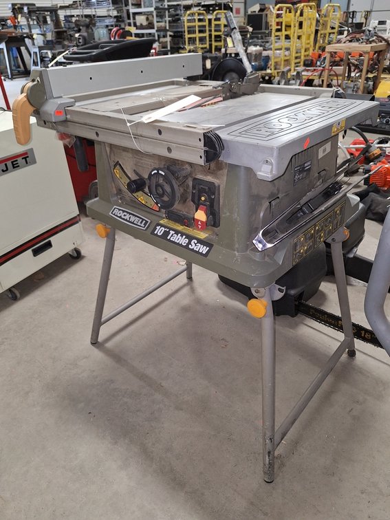 Rockwell 10" Table Saw, 15AMP, 4800RPM, Model RK72415, 30"x25"X36"