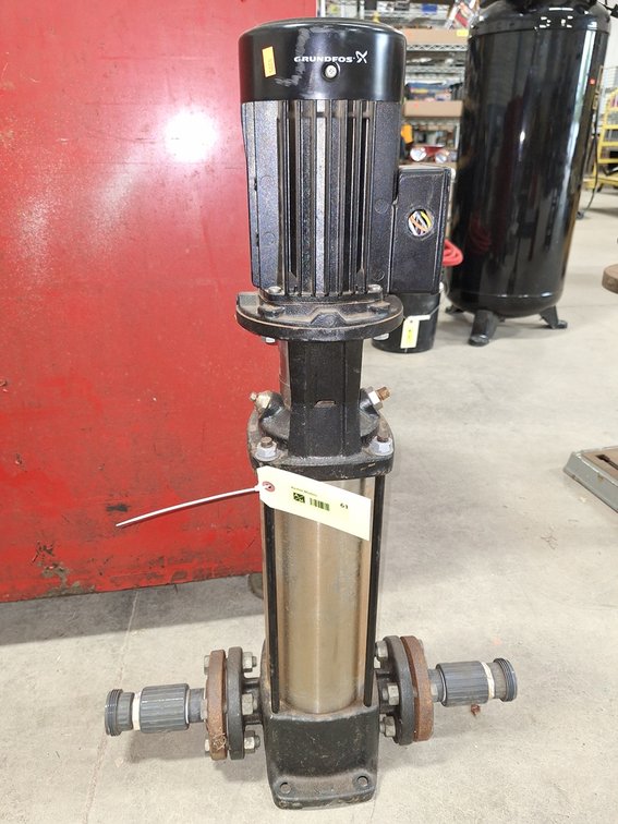 Grundfos-X Vertical Multistage Centrifugal Pump, Serial DE630422C3, 22"x8"x34"