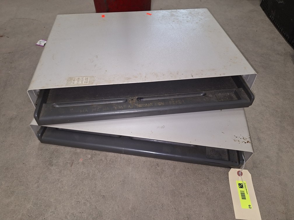 2 - Metal Desktop Keyboard Drawers, 22"x16"x4"