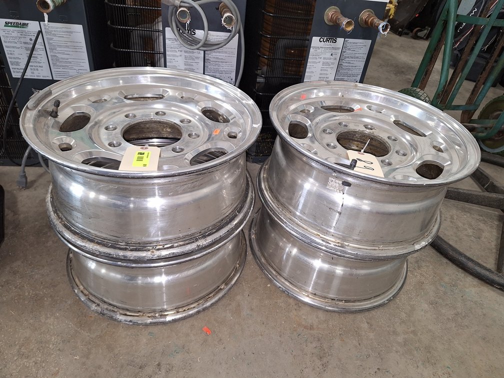 4 - Polished 16" Aluminum Polished 8-Lug Rims