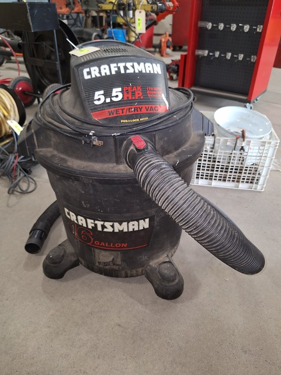 Craftsman 16GAL Wet/Dry Vacuum, 120V, 5.5HP, Model 113.177905