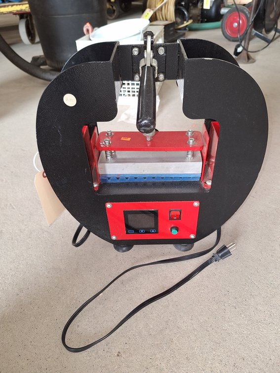 Electric Heat Press Machine, 110V, Model CH2036, 15"x5"x16"