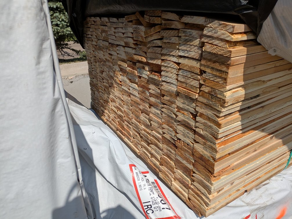 Cedar 1x4, 468 pieces, 6' lengths, 2608 linear ft