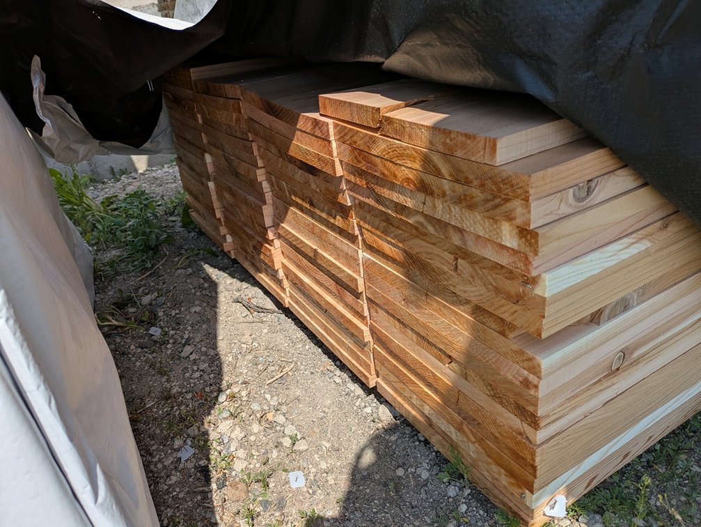 Cedar 7/8x12, 78 pieces, 6' lengths, 468 linear ft