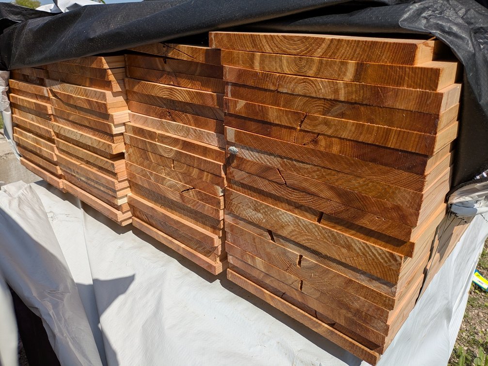 Cedar 7/8x12, 78 pieces, 6' lengths, 468 linear ft