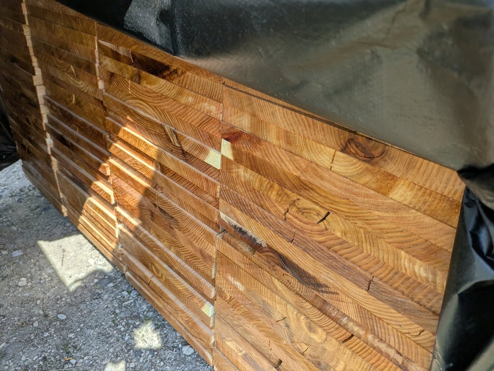 Cedar 7/8x12, 112 pieces, 6' lengths, 672 linear ft