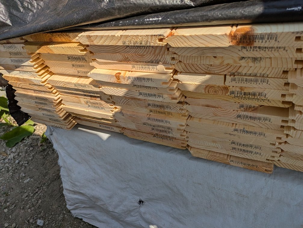 ECB (Edge and Center Bead) WP4 Pine, 1x8, 96 pieces, 12' lengths, 1152 linear ft, 672 sq ft