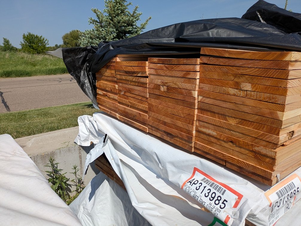 Cedar 7/8x12, 65 pieces, 6' lengths, 390 linear ft