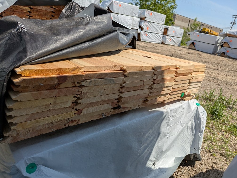 ECB (Edge and Center Bead) WP4 Pine, 1x8, 60 pieces, 16' lengths, 960 linear ft, 560 sq ft