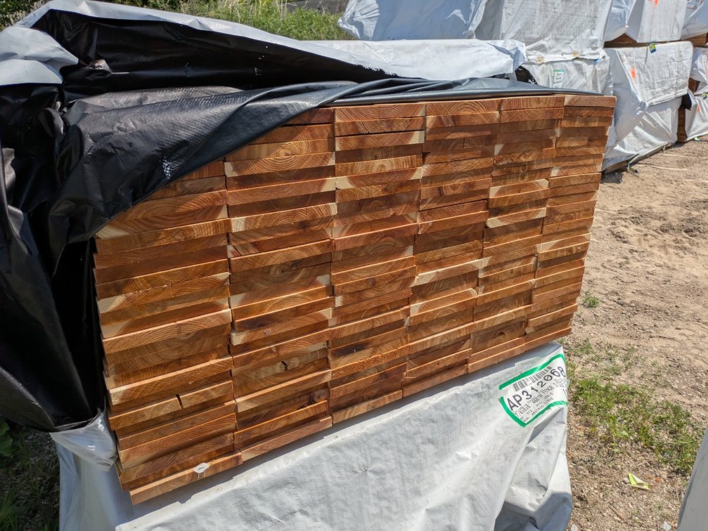 Cedar Fence, 7/8x8, 168 pieces, 6' lengths, 1008 linear ft