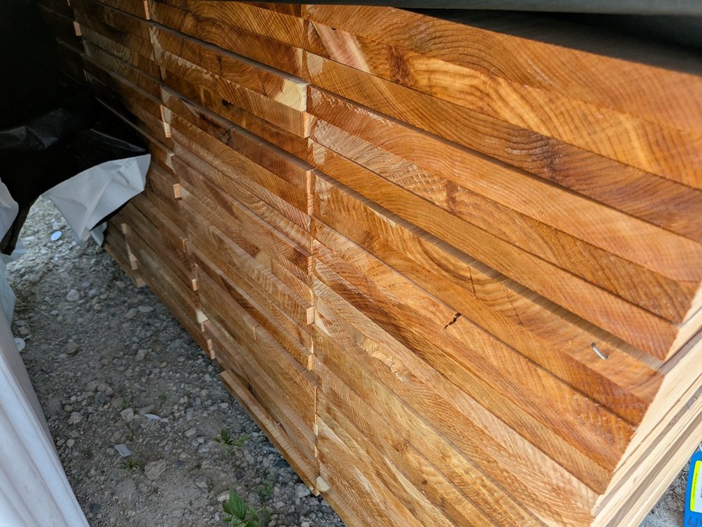 Cedar Fence, 7/8x12, 112 pieces, 6' lengths, 672 linear ft