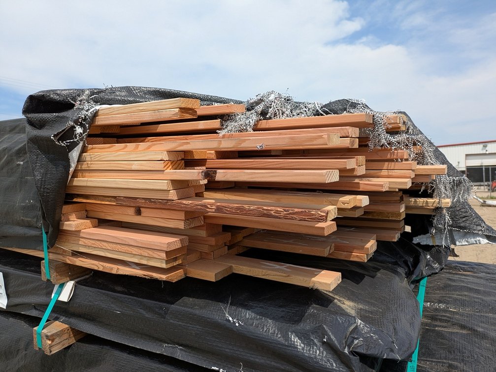 Douglas Fir Kiln Dried S4SEE (Surfaced on 4 Sides with Eased Edges), OUTS Grade, 1x3, 117 - 3' lengths, 150 - 4' lengths, 71 - 5' lengths, 1306 linear ft