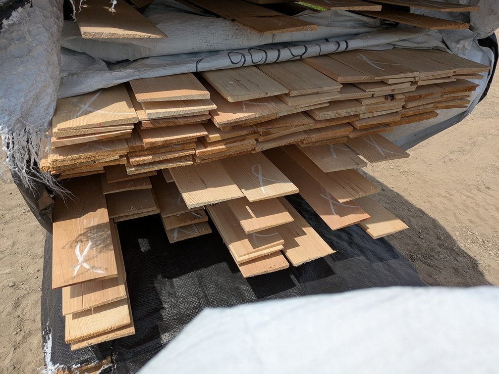 Hemlock Kiln Dried Bevel Siding, OUTS Grade, 1x6, 271 - 6' lengths, 88 - 7' lengths, 55 - 8' lengths, 39 - 9' lengths, 102 - 10' lengths, 4053 linear ft, 1646 sq ft
