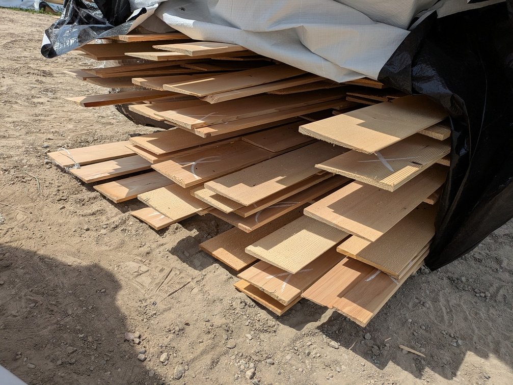 Hemlock Kiln Dried Bevel Siding, OUTS Grade, 1x6, 264 - 6' lengths, 82 - 7' lengths, 75 - 8' lengths, 41 - 9' lengths, 39 - 10' lengths, 3510 linear ft, 1428 sq ft