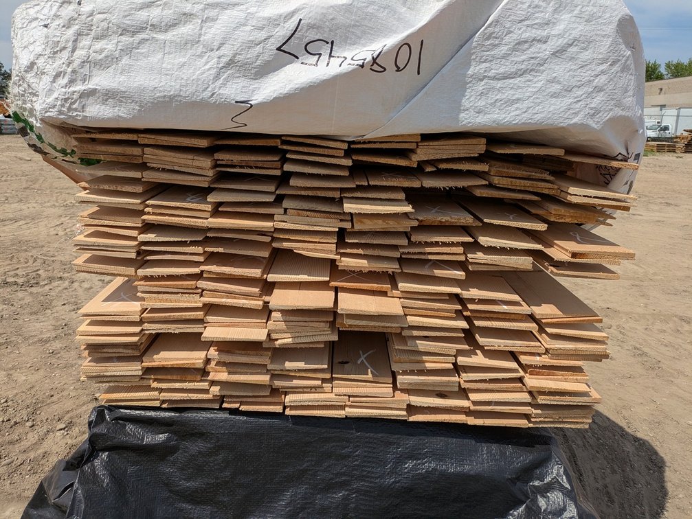 Hemlock Kiln Dried Bevel Siding, OUTS Grade, 1x6, 14 - 3' lengths, 314 - 4' lengths, 245 - 5' lengths, 2524 linear ft, 1025 sq ft
