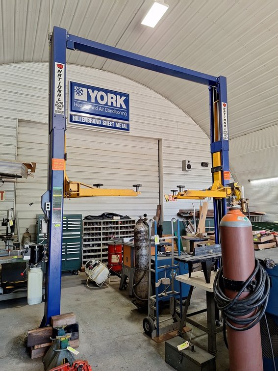 National Auto Tools 12,000 lb. 2-Post Vehicle Lift, 13.5'H