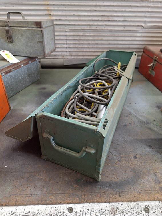 Metal Toolbox with Contents