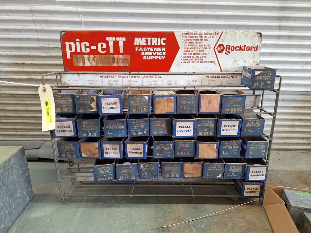 Prc-Ett Fasteners Display with Contents