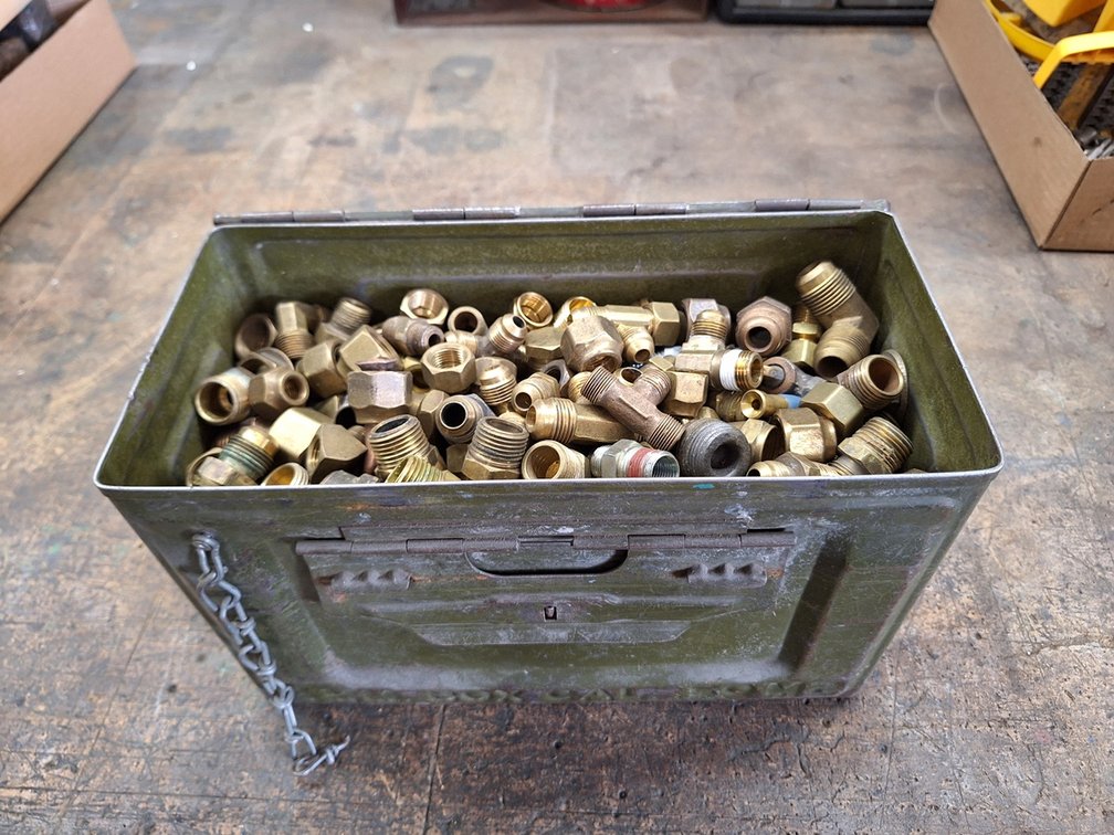 Military Ammo Box with Brass Fittings