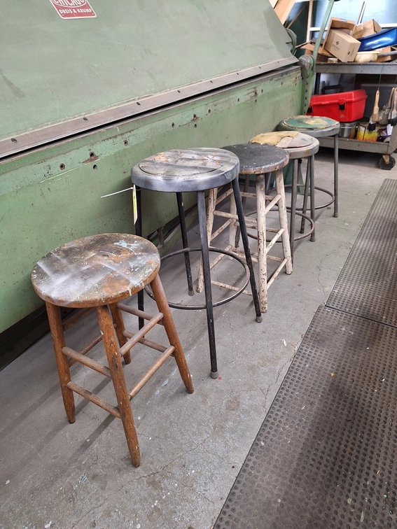 5 Assorted Shop Stools