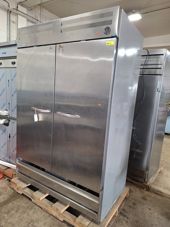 Beverage Air SS 2-Door Freezer, Model FB49-15, 51"x32"x78.5"