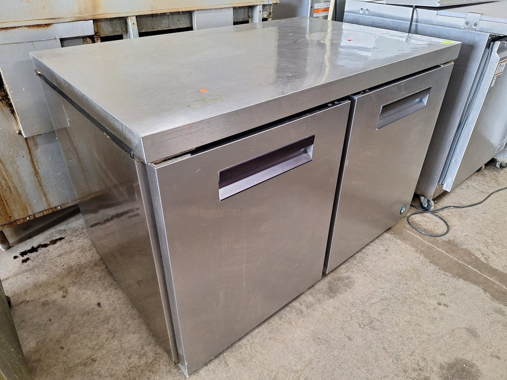 Undercounter SS 2-Door Refrigerator, 115V, 6A, 48"x30"X34"