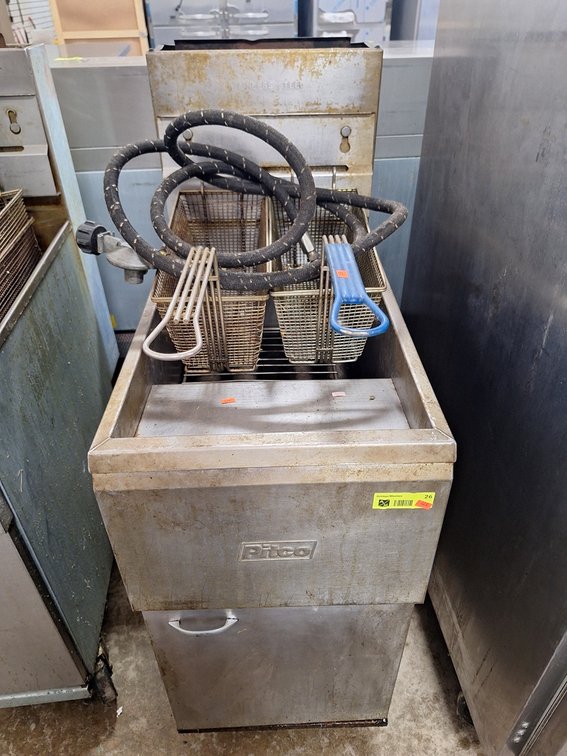 Pitco SS Commercial Deep Fryer, 30"x15"x45"