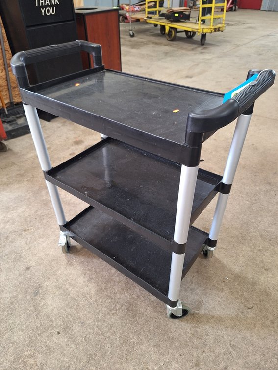 Winco Plastic 3-Tier Cart, 31"x16"x36.5"