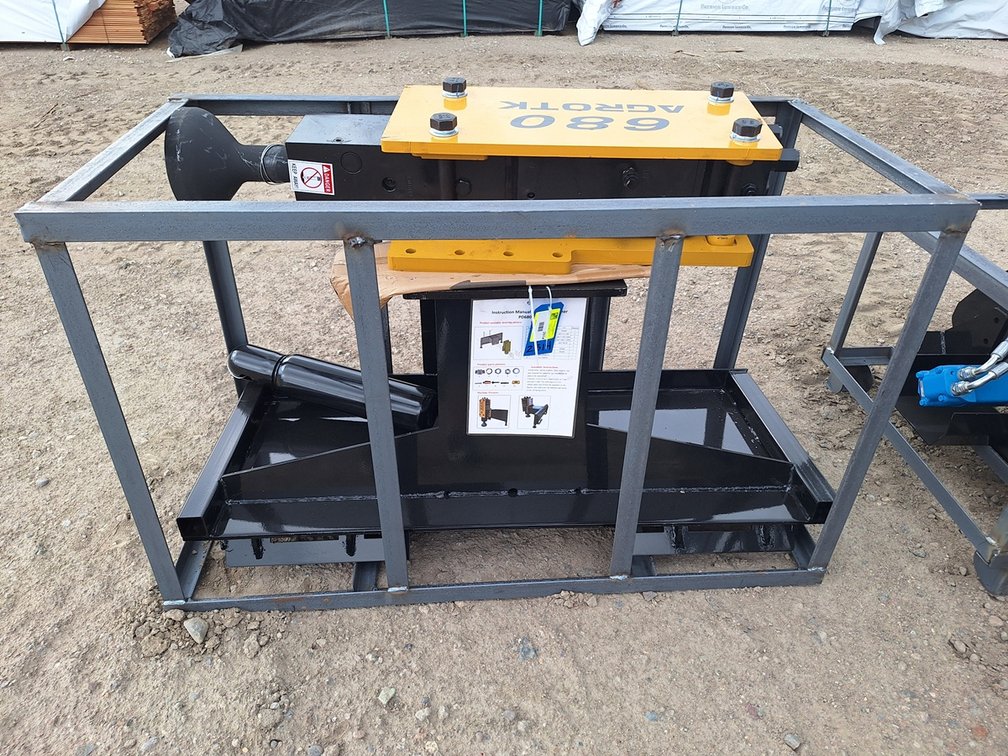 2026 AGT Skid Steer Breaker, Model PD680-PZ, Unused, Fits Skid Steer Loader, Top Type