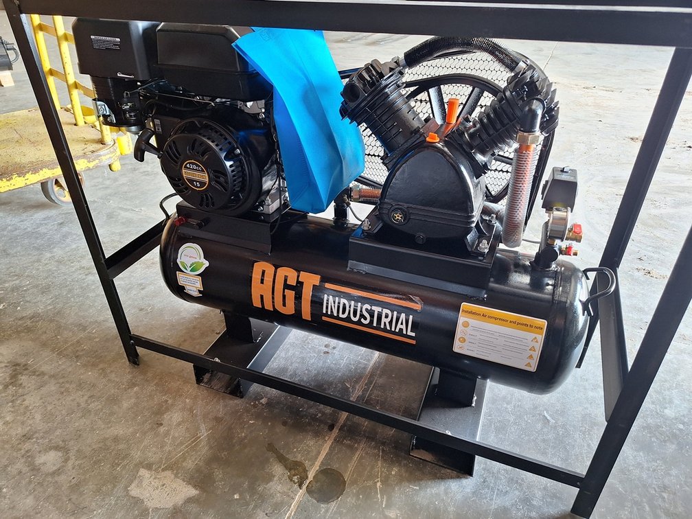 2026 AGT Air Compressor, Model AC, Unused, Briggs & Stratton 302cc, 7.46 KW