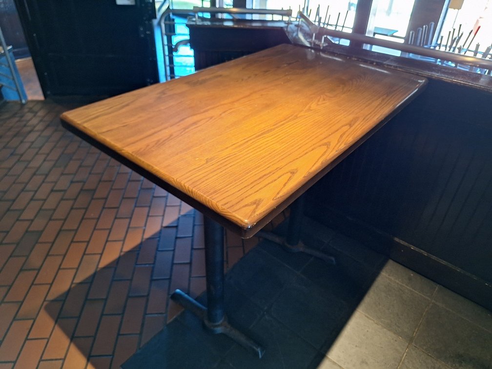 7 Wood/Metal High Top Tables, 48"x29"x41"