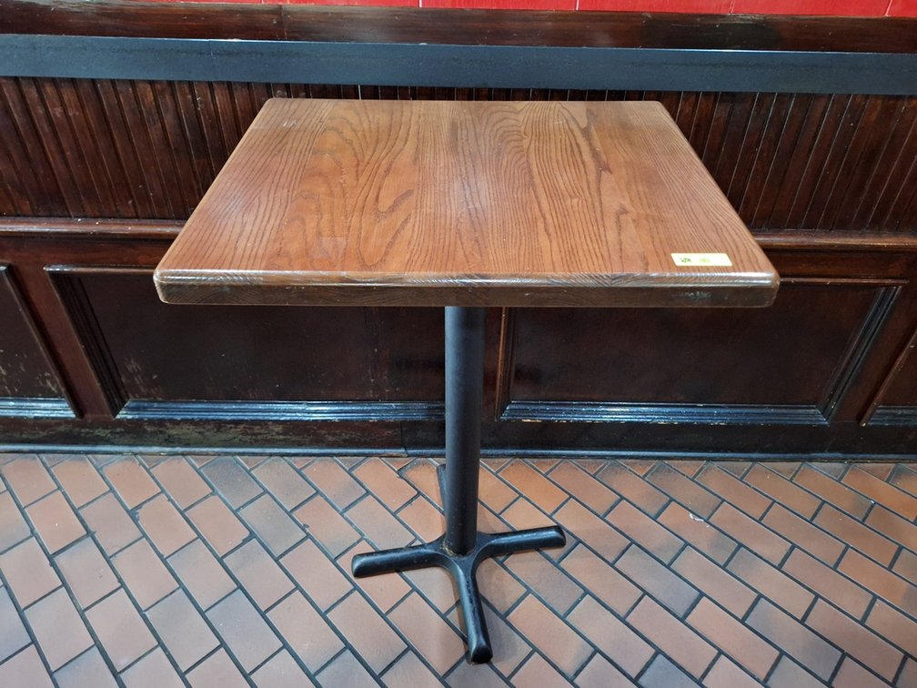 3 Wood/Metal Dining Tables, 29"x24"x41"